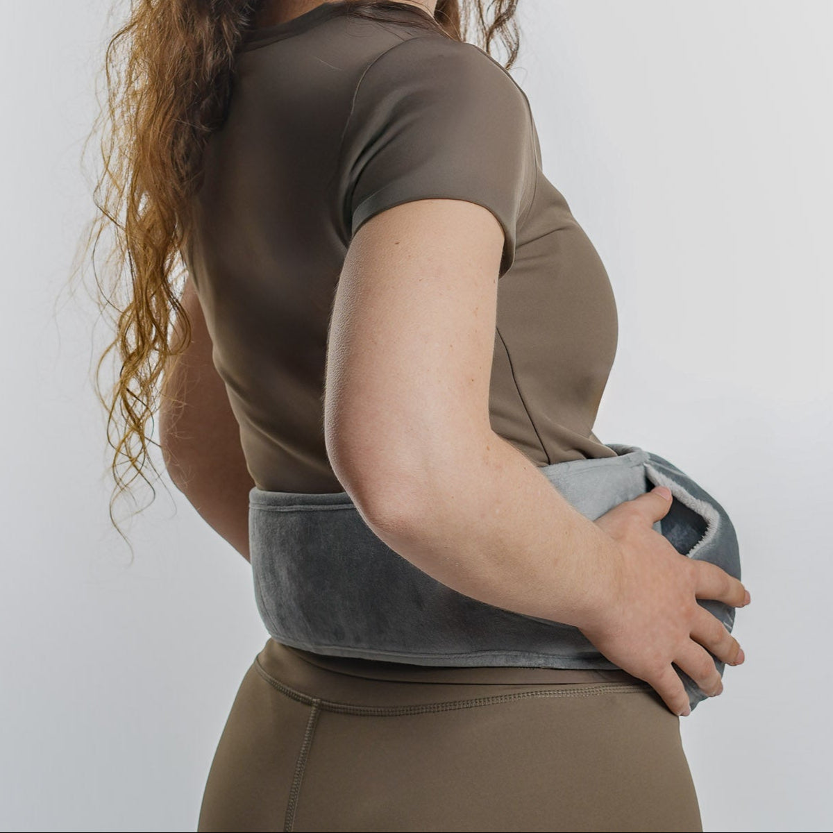 Solara Hot Water Bottle + Body Strap (Grey)